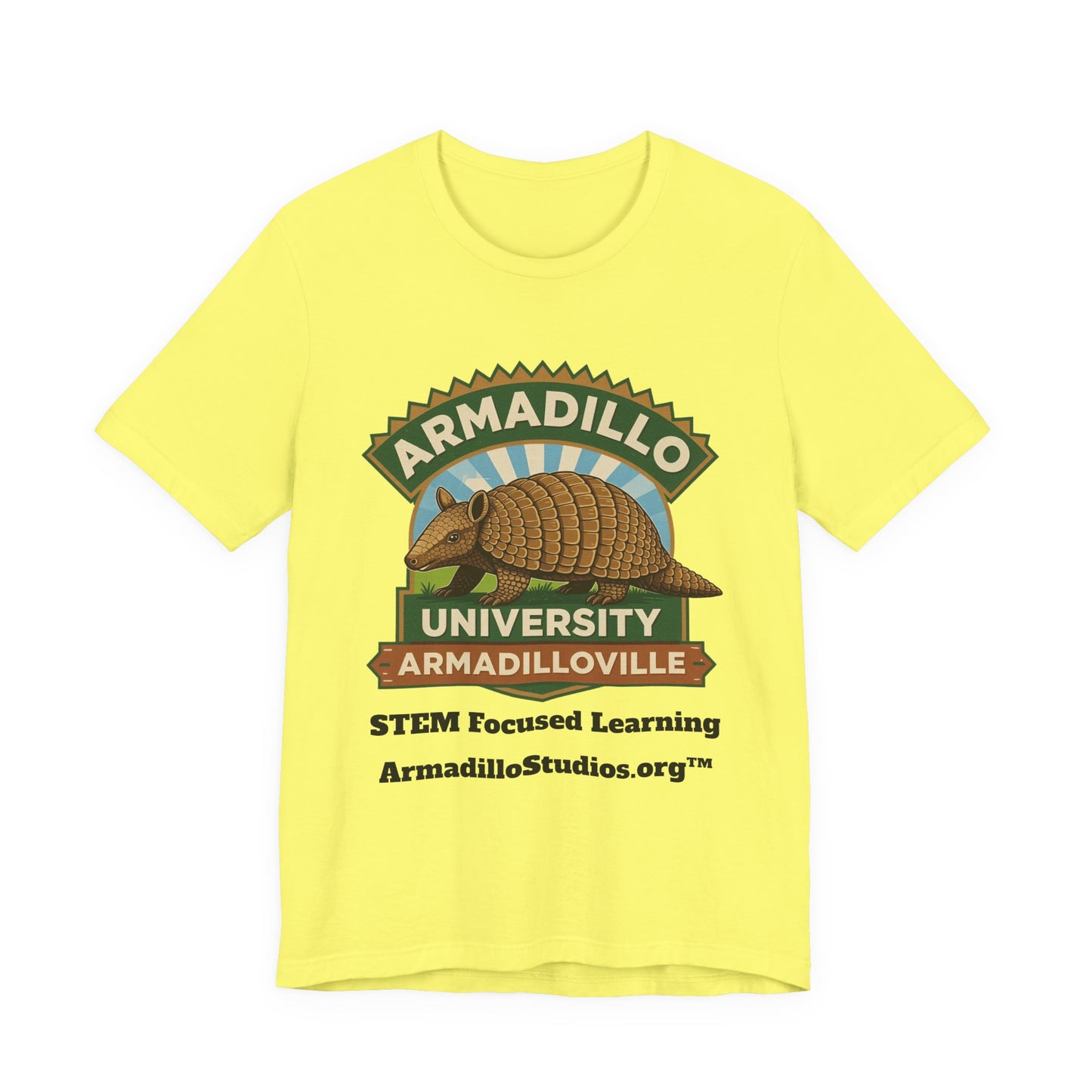 Armadillo University Classic Tee | Premium Bella+Canvas 3001 | ArmadilloStudios.org™