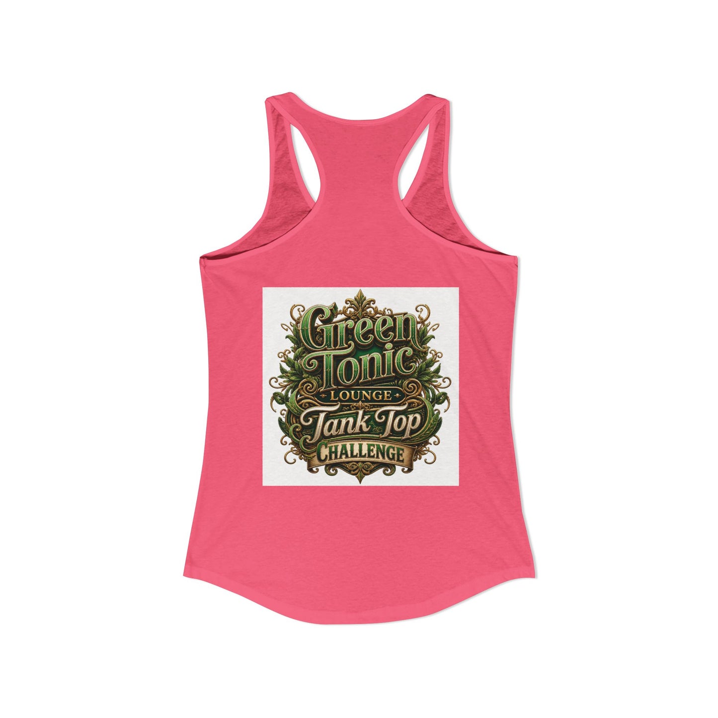 Women's 2-Sided Green Tonic Lounge | Racerback Tank |Dead-Armadillo™
