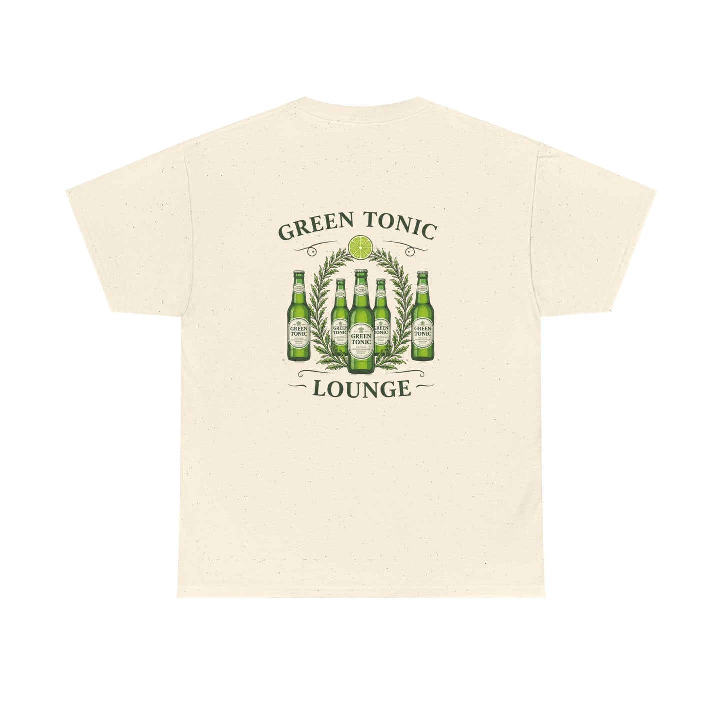 Green Tonic Lounge Tee | Back of Shirt Graphic Design