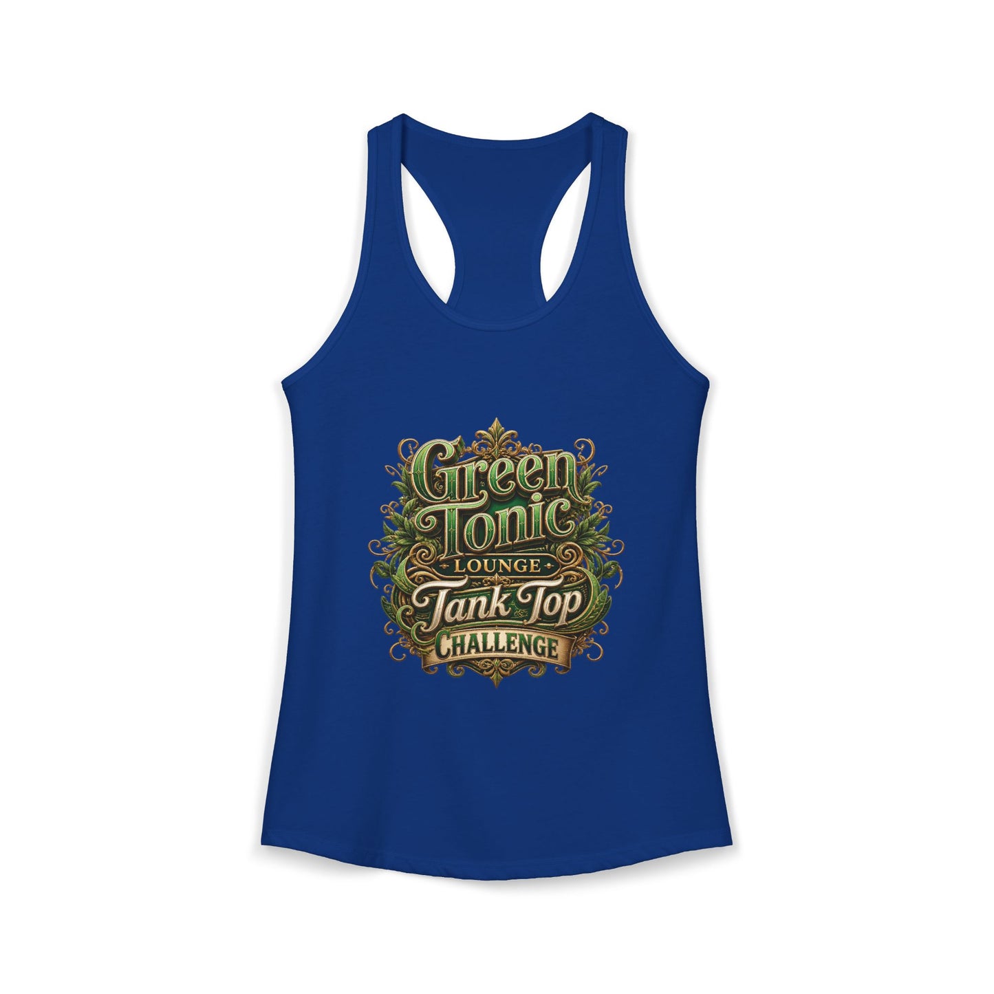 Women's 1-Sided Green Tonic Lounge | Racerback Tank | Dead-Armadillo™