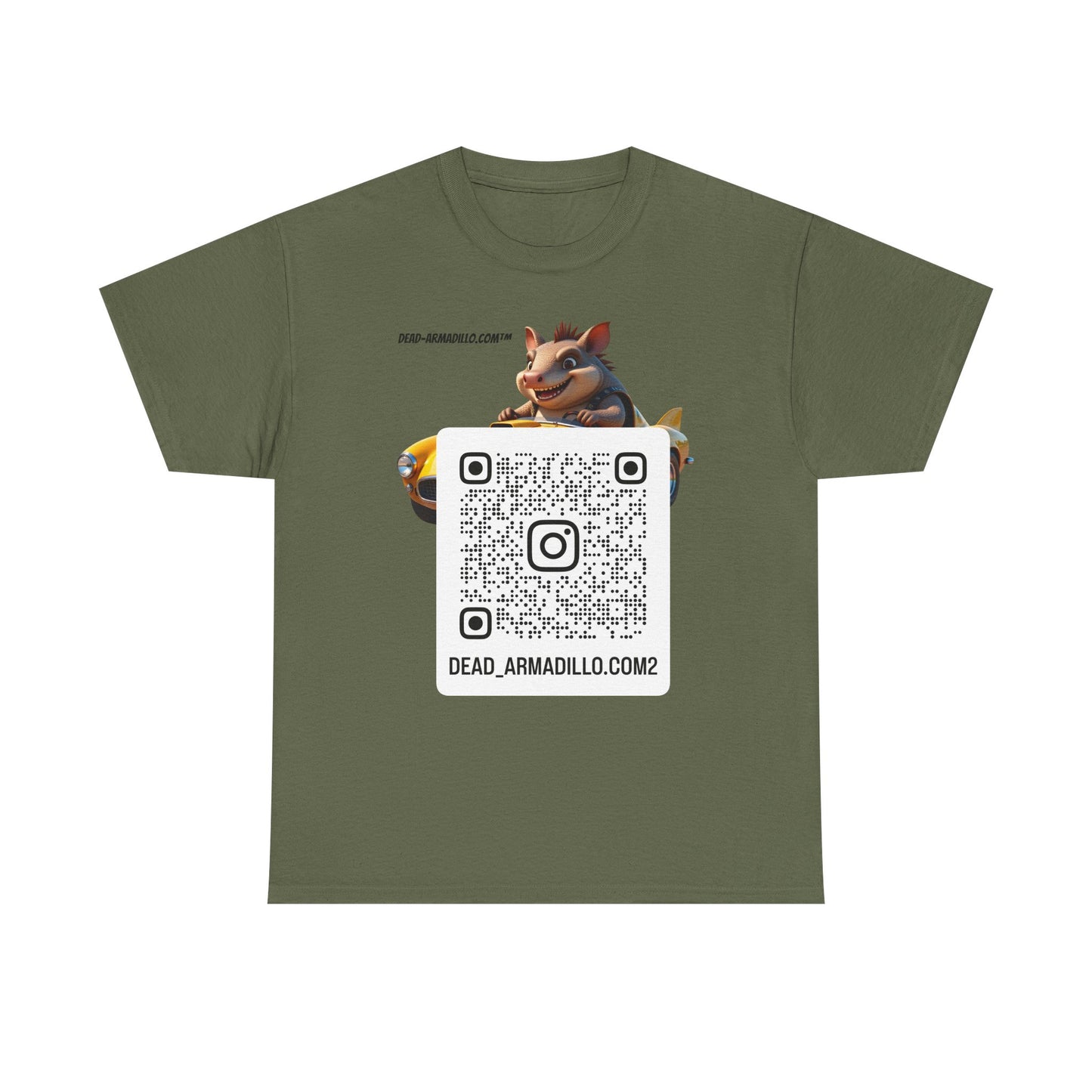 Dead-Armadillo.com™ | Unique Race Day Apparel | Funny Graphic | Cotton Shirt for Car Lovers