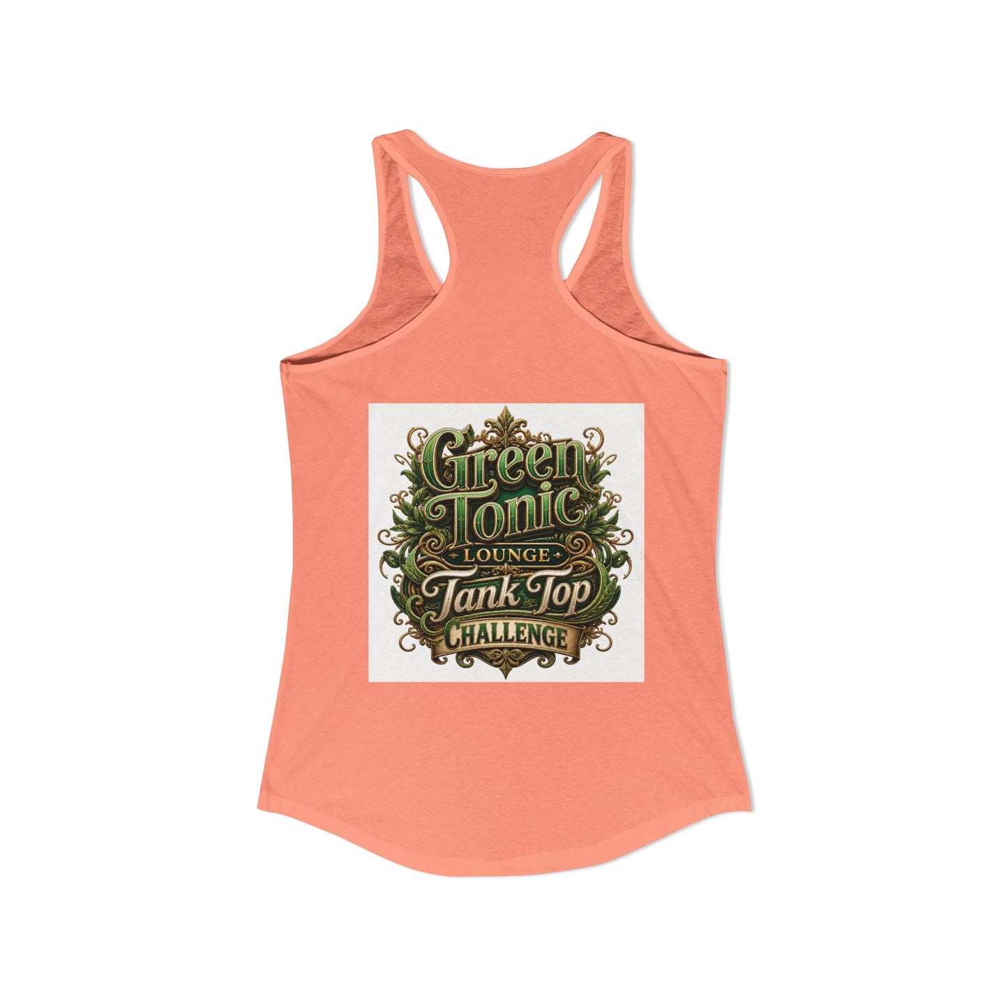 Women's 2-Sided Green Tonic Lounge | Racerback Tank |Dead-Armadillo™