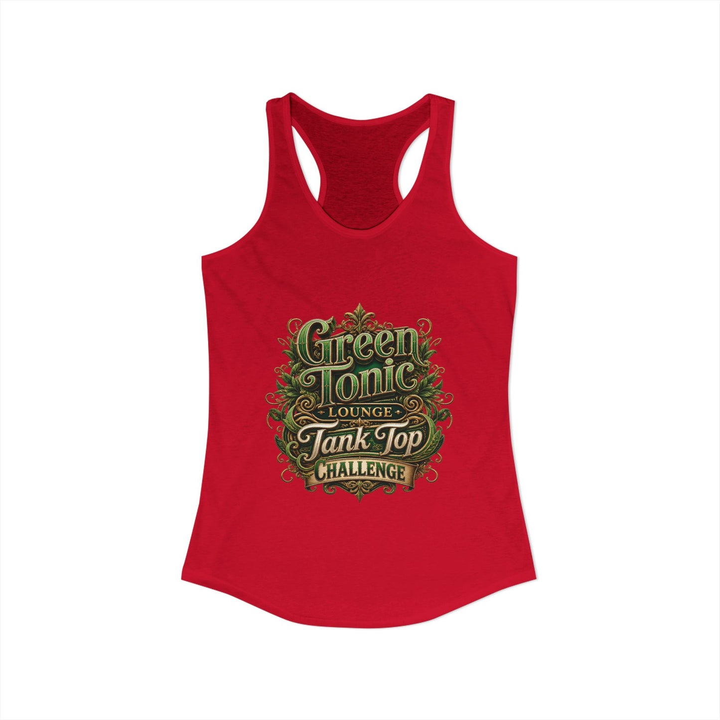 Women's 2-Sided Green Tonic Lounge | Racerback Tank |Dead-Armadillo™