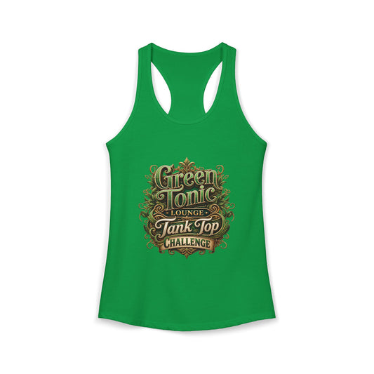 Women's 1-Sided Green Tonic Lounge | Racerback Tank | Dead-Armadillo™