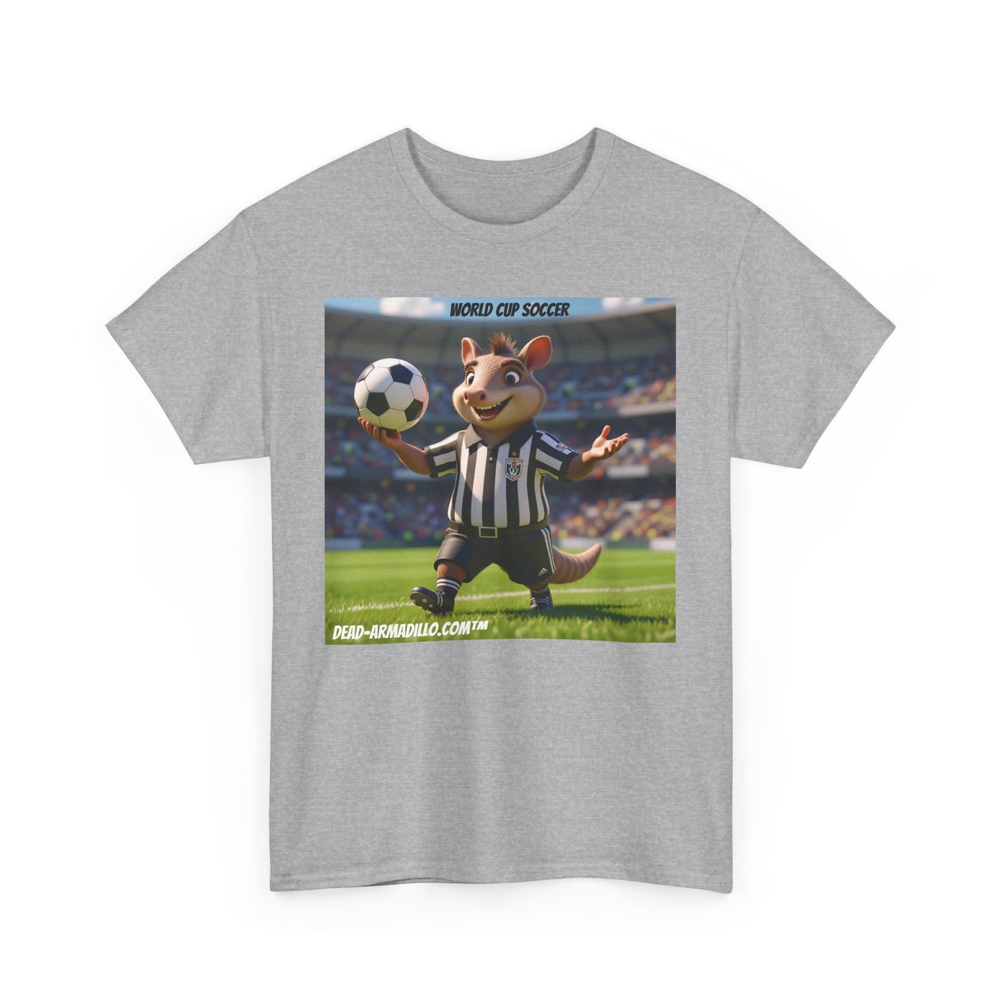 World Cup Soccer Graphic Tee | Referee | Custom made by  Dead-Armadillo.com™ | Unisex Cotton T-Shirt | Sports Fans | Casual Wear | Gift for Soccer Lovers | Fun Sports Apparel"