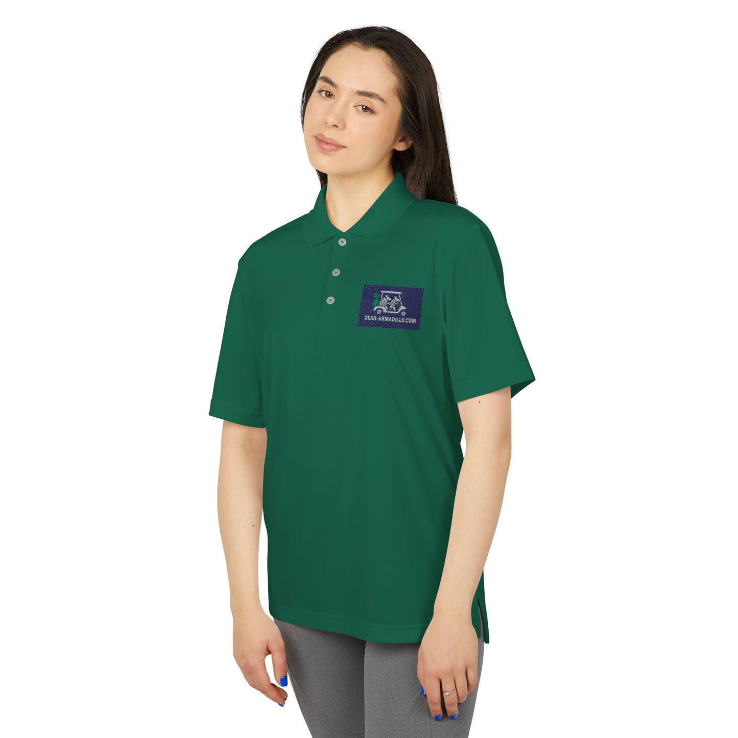 Polo Shirt - Armadillo Themed | Custom Embroidered Adidas | Unisex Golf Polo |