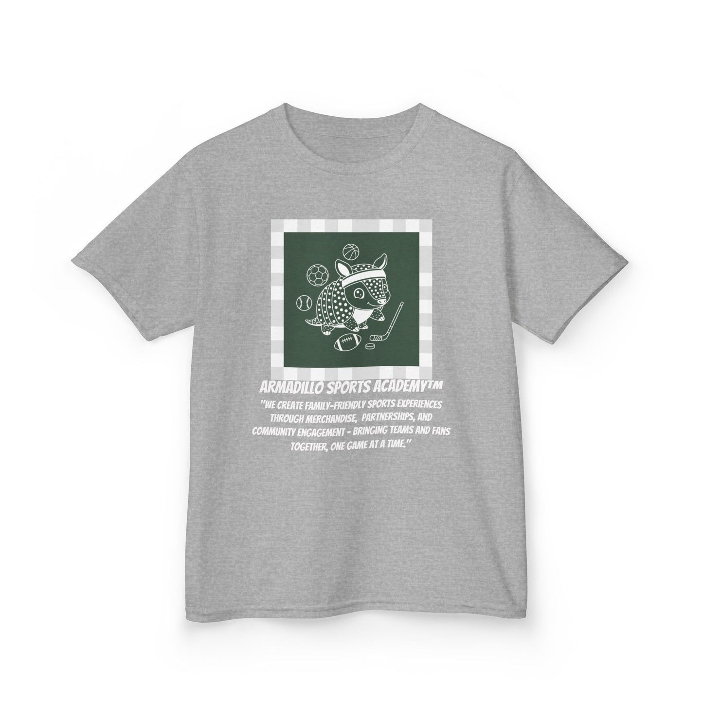 Kids Tee | Armadillo Sports Academy | Youth T-Shirt | Learn your Sport