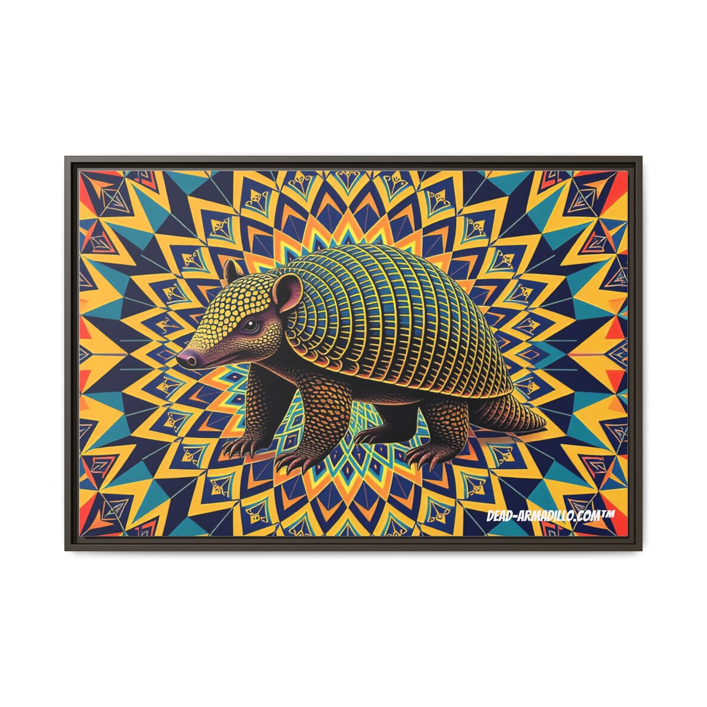 "Vibrant Armadillo Mandala Art" (24" x 20")