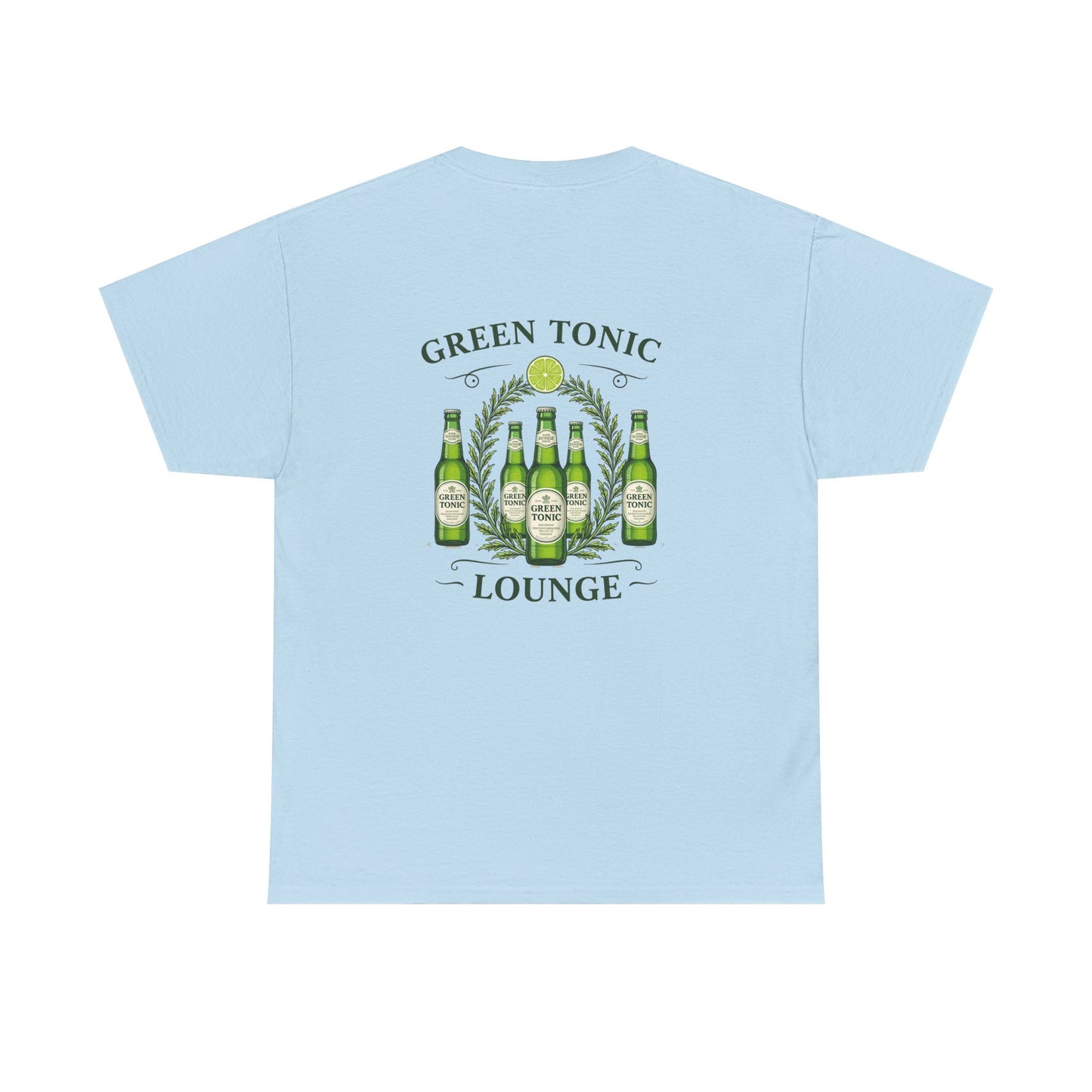 Green Tonic Lounge Tee | Back of Shirt Graphic Design