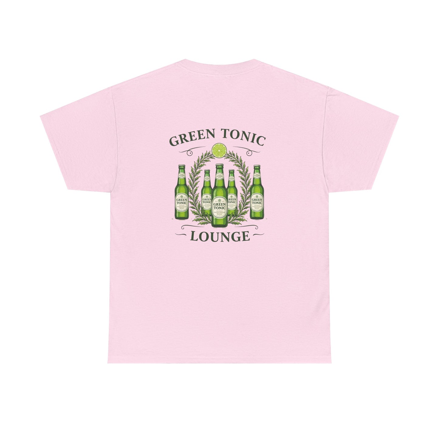 Green Tonic Lounge Tee | Back of Shirt Graphic Design