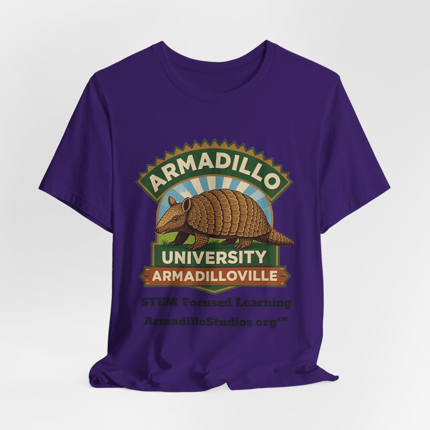 Armadillo University Classic Tee | Premium Bella+Canvas 3001 | ArmadilloStudios.org™