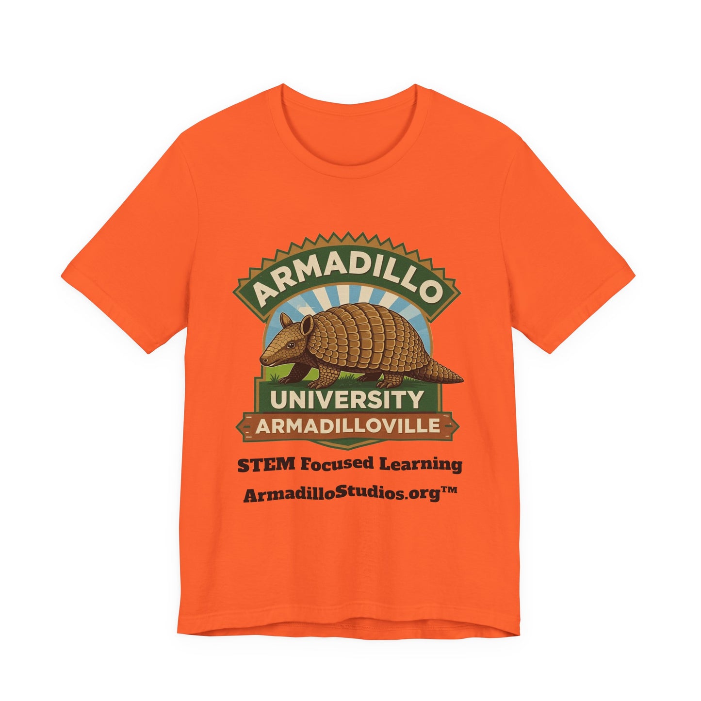 Armadillo University Classic Tee | Premium Bella+Canvas 3001 | ArmadilloStudios.org™