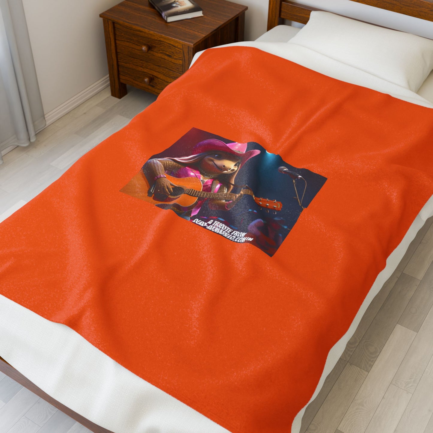 119 dpi   Velveteen Plush Blanket — 'A Tribute from Dead-Armadillo.com' Concert Graphic Throw