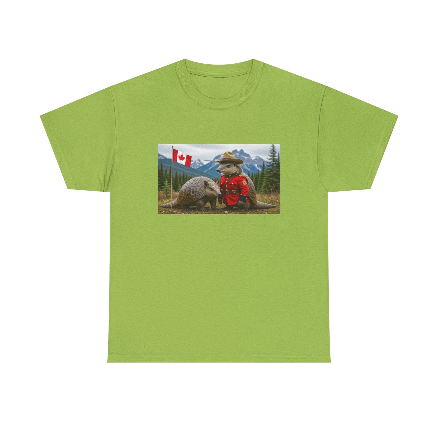 Armadillo Canadian Flag Tee | Funny Animal Shirt |Unisex Graphic Tee | Canada Day Gift
