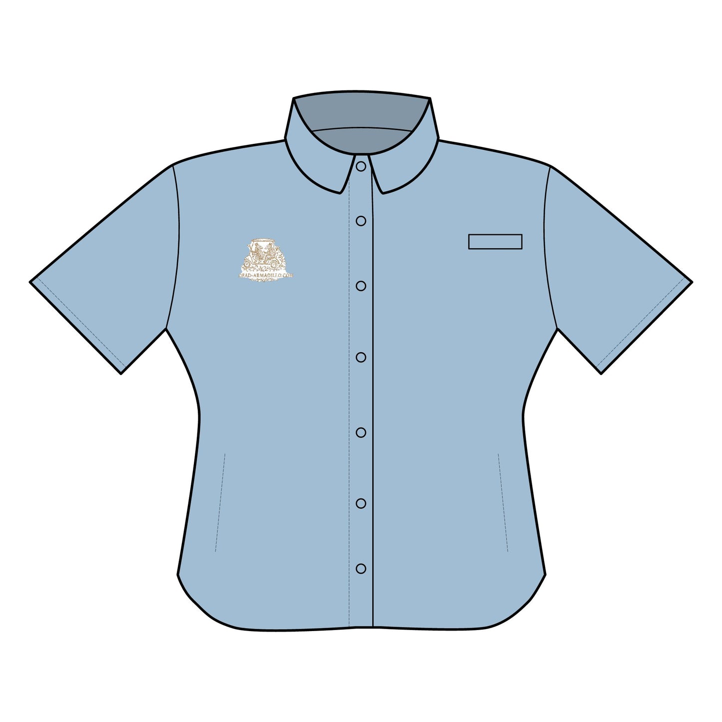 Polo para mujer | Diseño de armadillo bordado | Elegante | Salida de golf