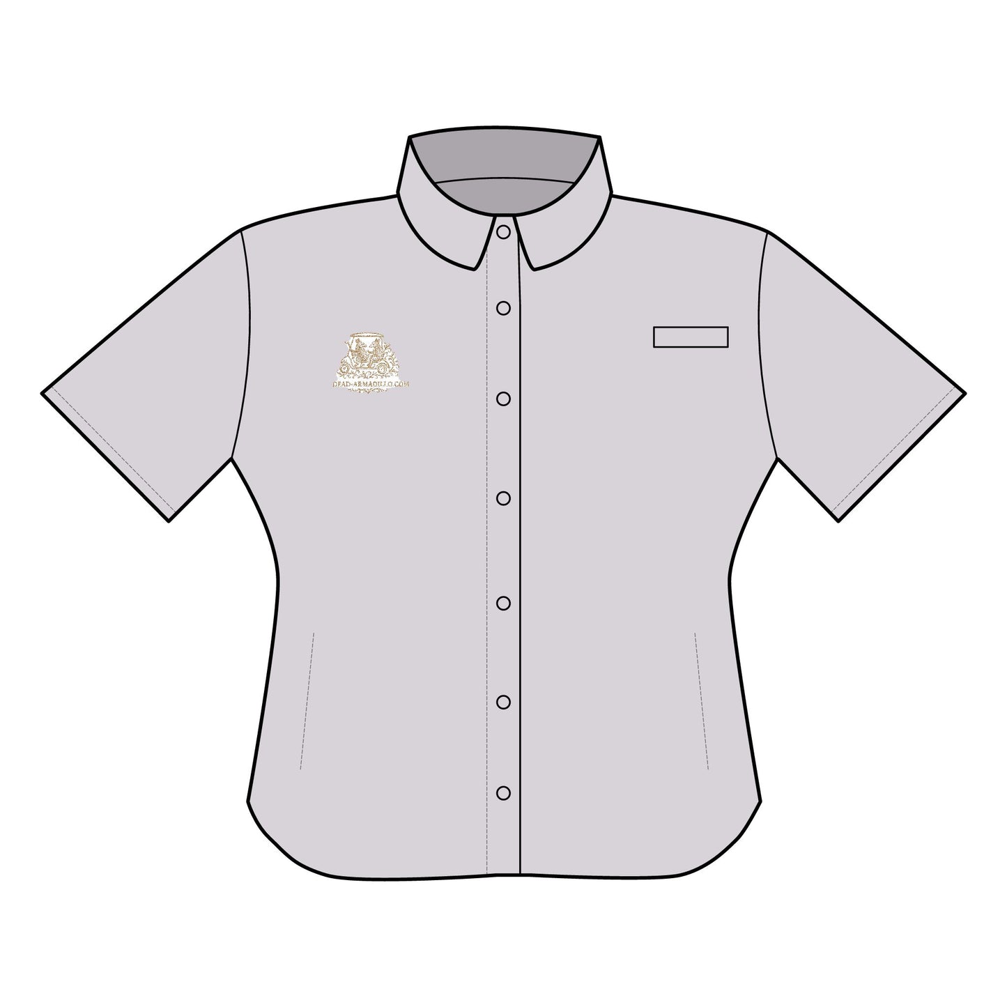 Polo para mujer | Diseño de armadillo bordado | Elegante | Salida de golf