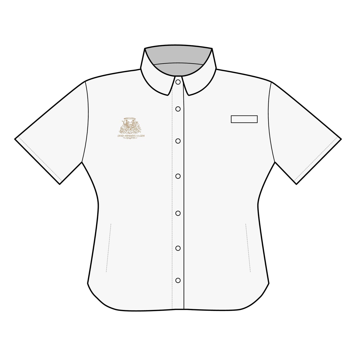 Polo para mujer | Diseño de armadillo bordado | Elegante | Salida de golf