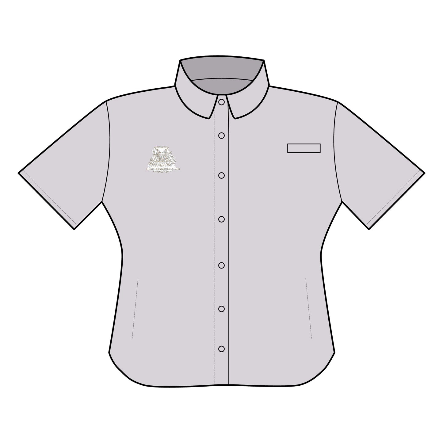"Women's Polo Shirt |Embroidered Armadillo Theme | Elegant | Golf Outing"