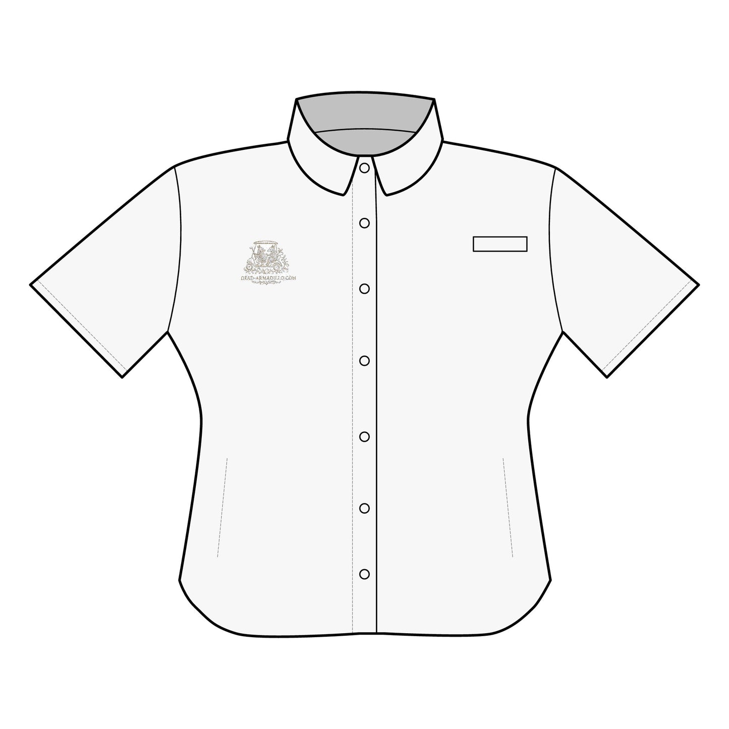 "Women's Polo Shirt |Embroidered Armadillo Theme | Elegant | Golf Outing"