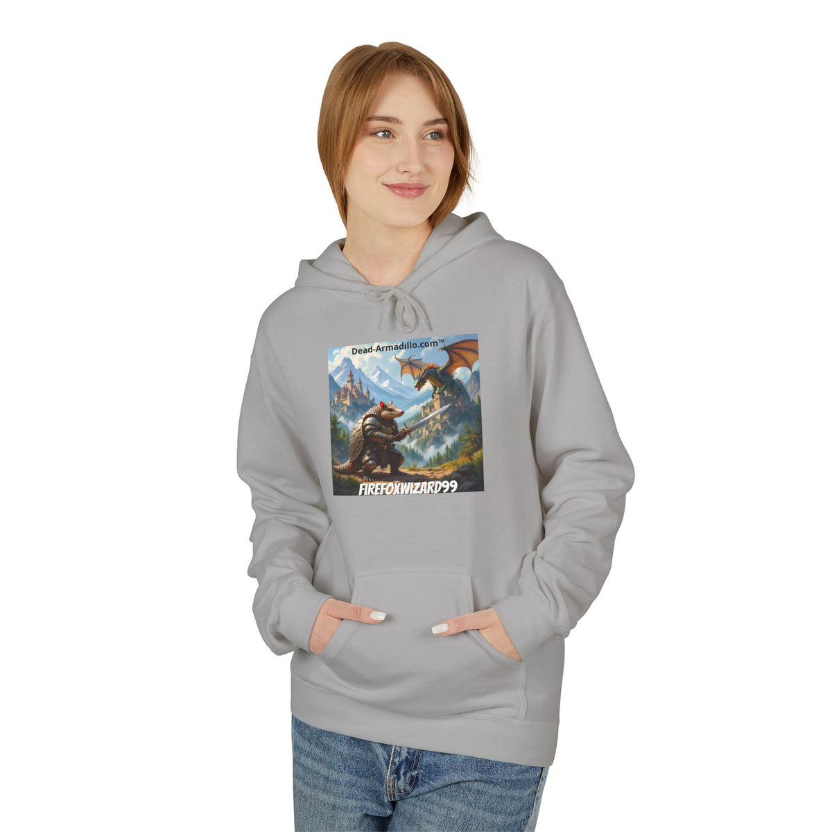 Arlo the Armadillo Dragon Slayer Hoodie — Personalized with Your Gamer Name