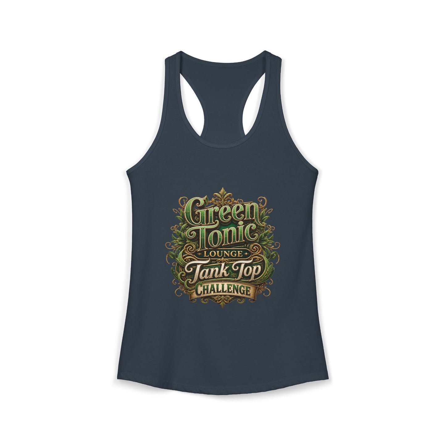Women's 2-Sided Green Tonic Lounge | Racerback Tank |Dead-Armadillo™