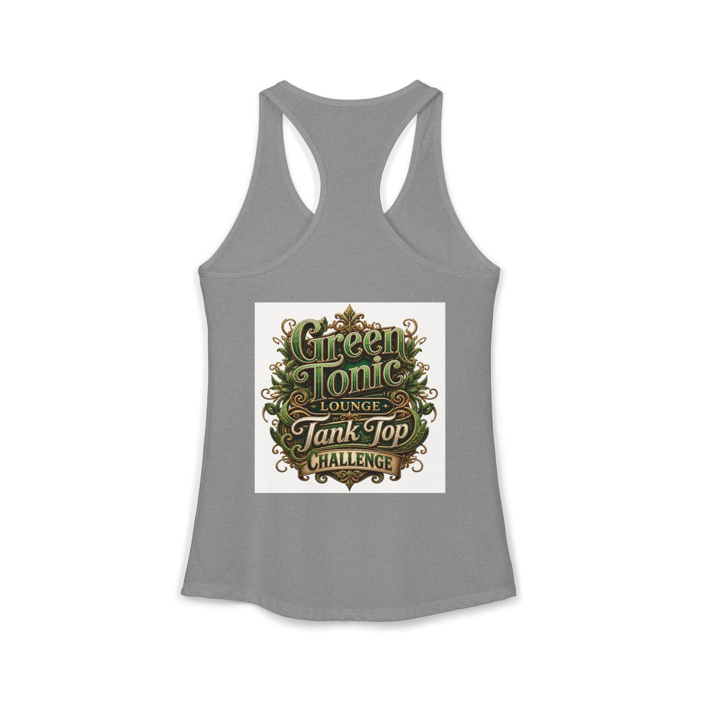 Women's 2-Sided Green Tonic Lounge | Racerback Tank |Dead-Armadillo™