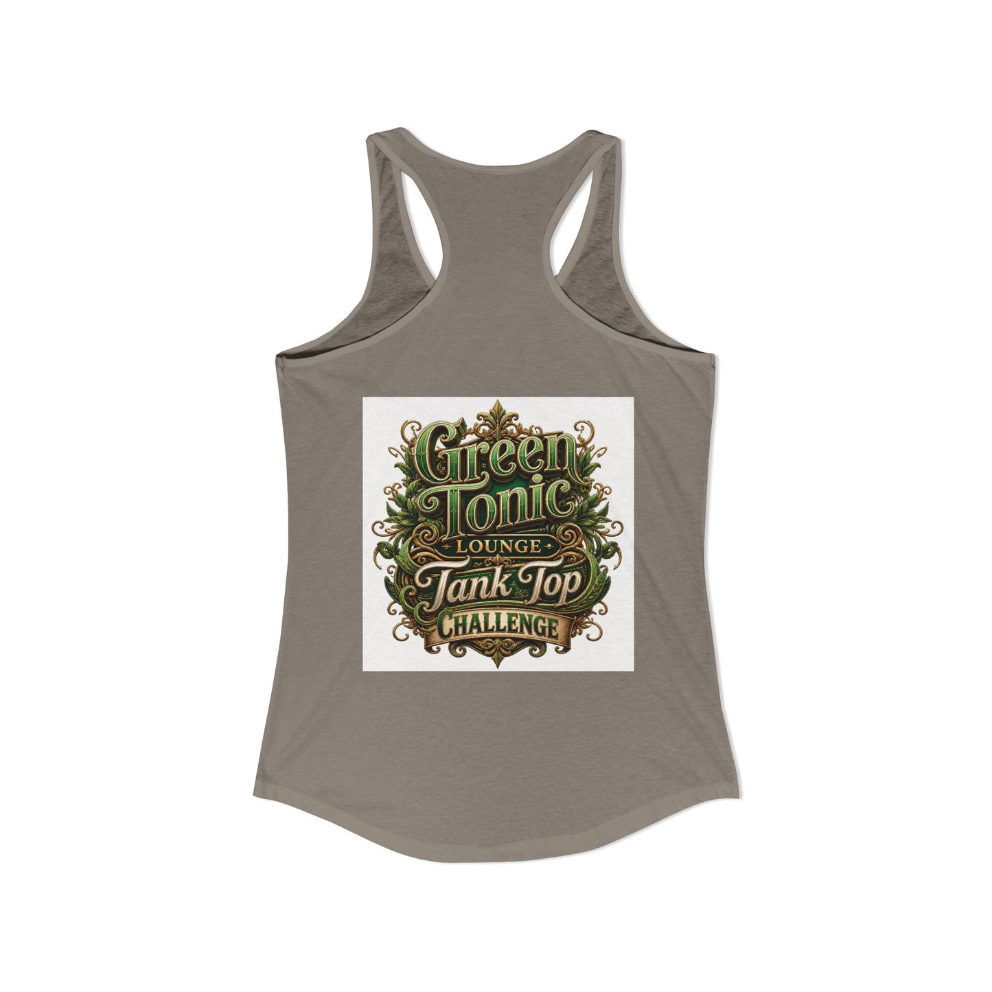Women's 2-Sided Green Tonic Lounge | Racerback Tank |Dead-Armadillo™
