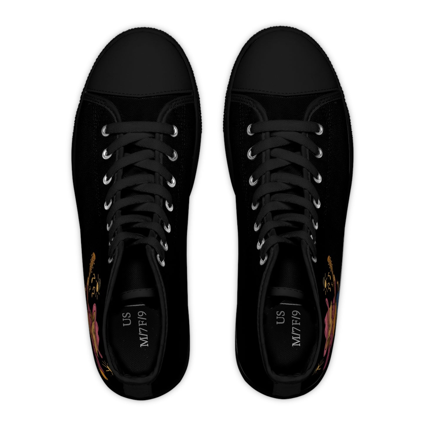 Karma the Armadillo | High Top Sneakers | Custom Embroidered Women's Footwear | Armadillostudios | Character Collection
