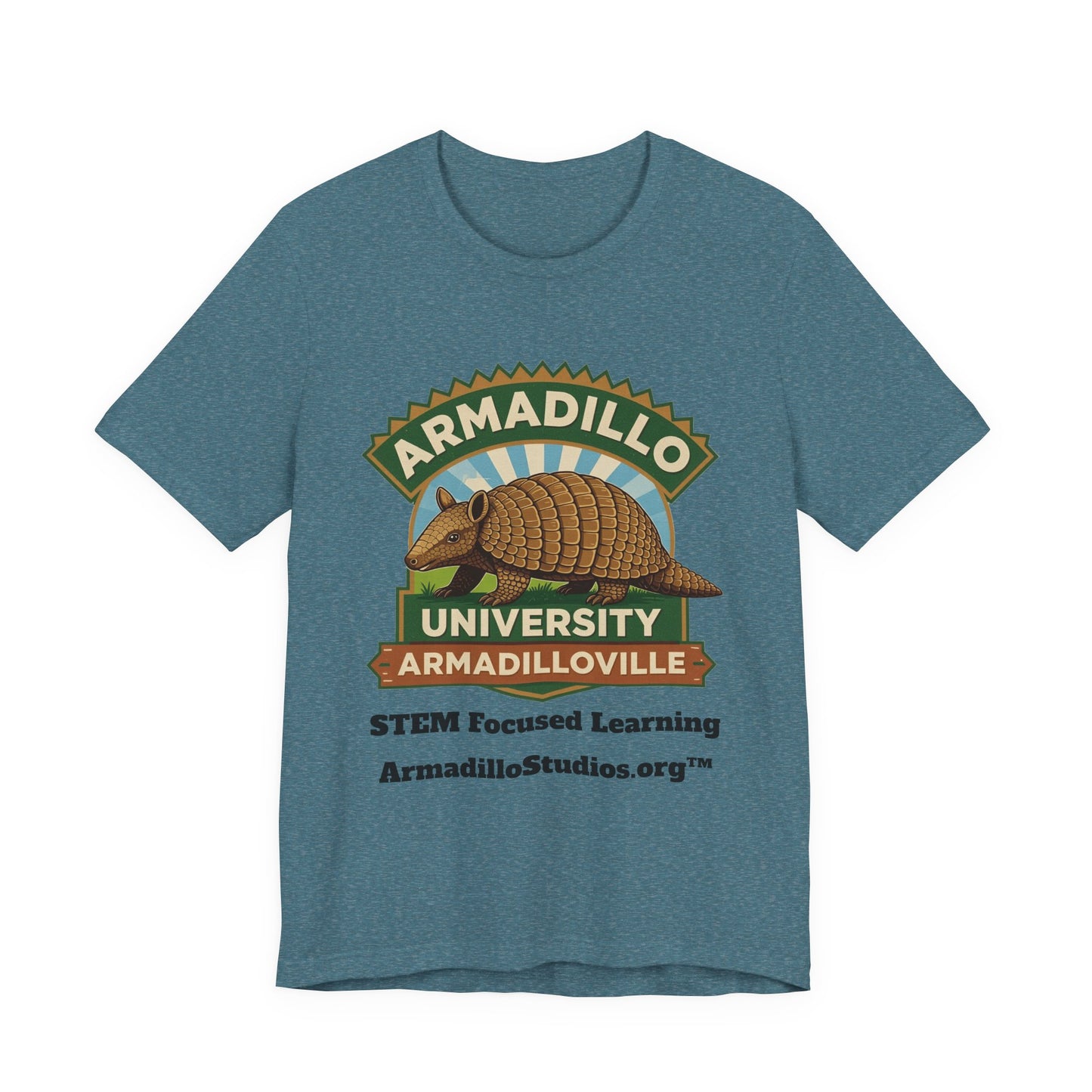 Armadillo University Classic Tee | Premium Bella+Canvas 3001 | ArmadilloStudios.org™