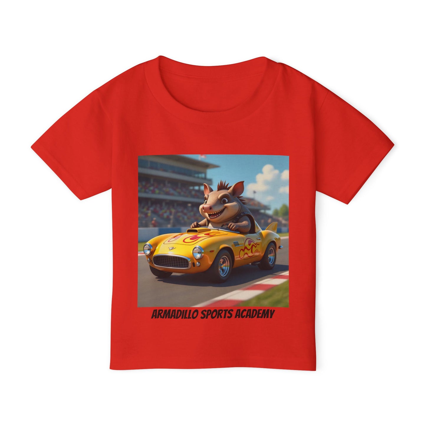 Toddler T-Shirt — Armadillo Sports Academy | Race Car Sprite Graphic