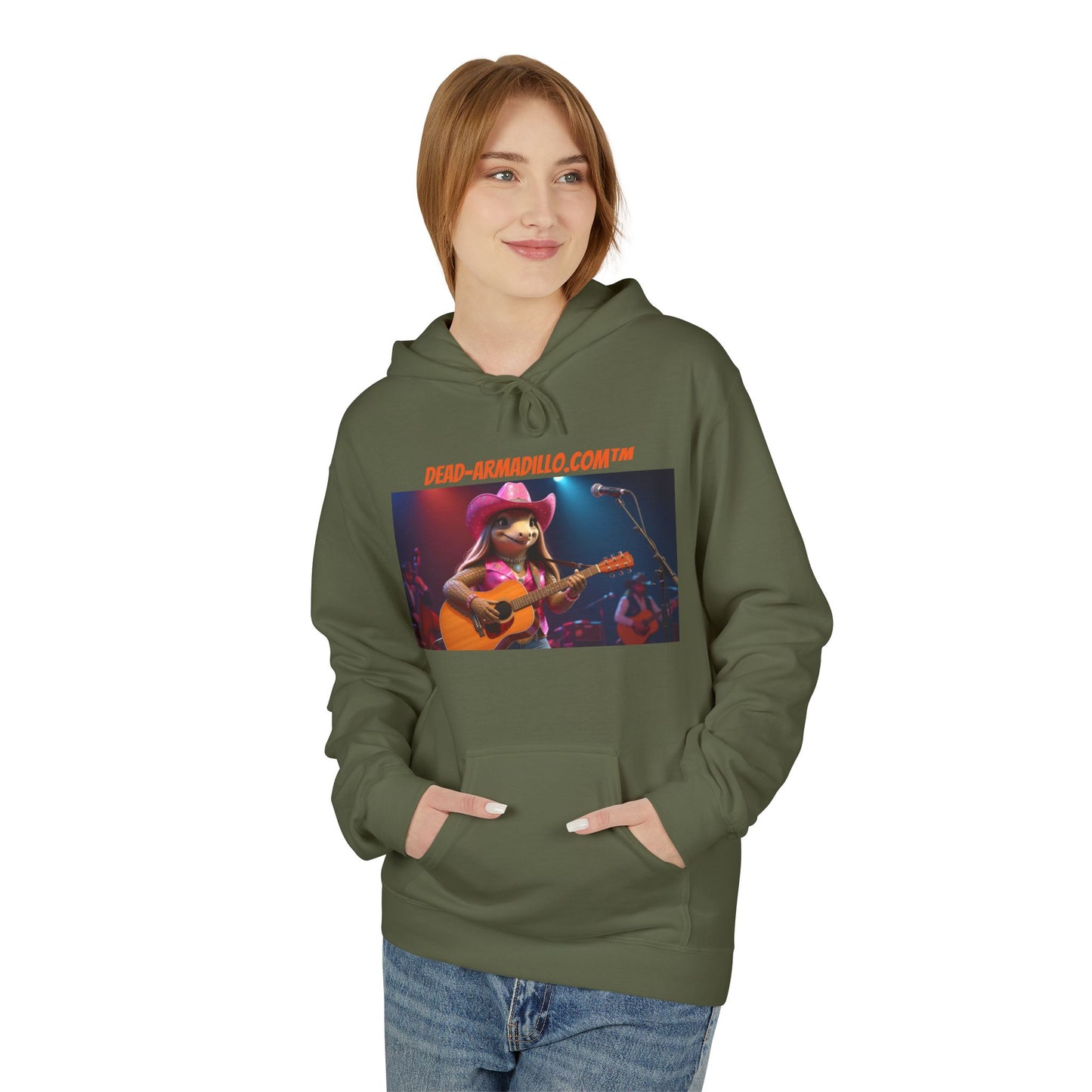 Custom Fleece Hoodie | created by  Dead-Armadillo.com™  | Unisex Midweight | Adult Sized |  Softstyle Fleece Hoodie
