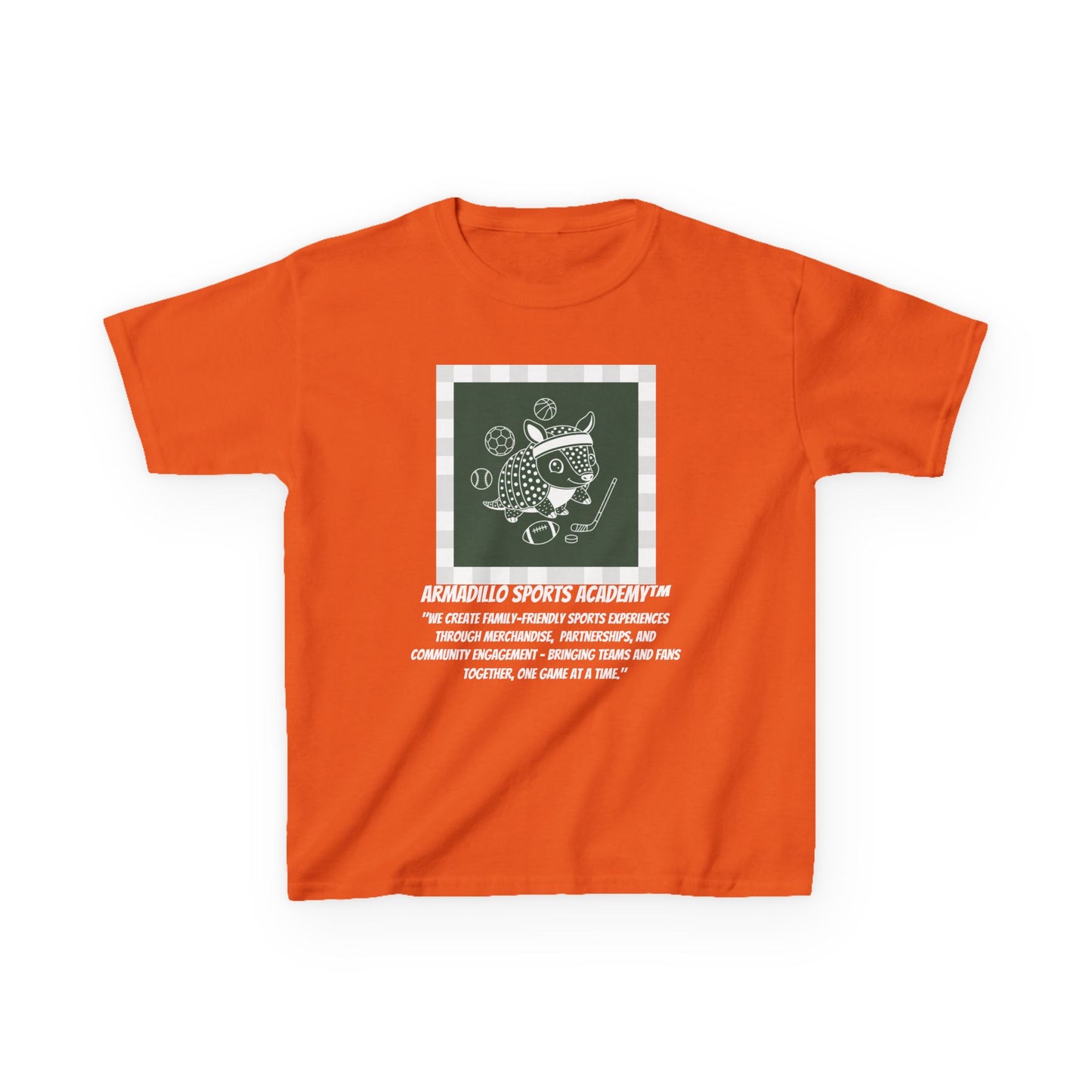Kids Tee | Armadillo Sports Academy | Youth T-Shirt | Learn your Sport