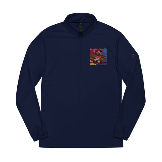 Adidas® Embroidered Quarter-Zip Pullover | Tribute Addition | Sporty Layer | Gift for Athletes | Gym Wear | Stylish Activewear |  Dead-Armadillo.com™