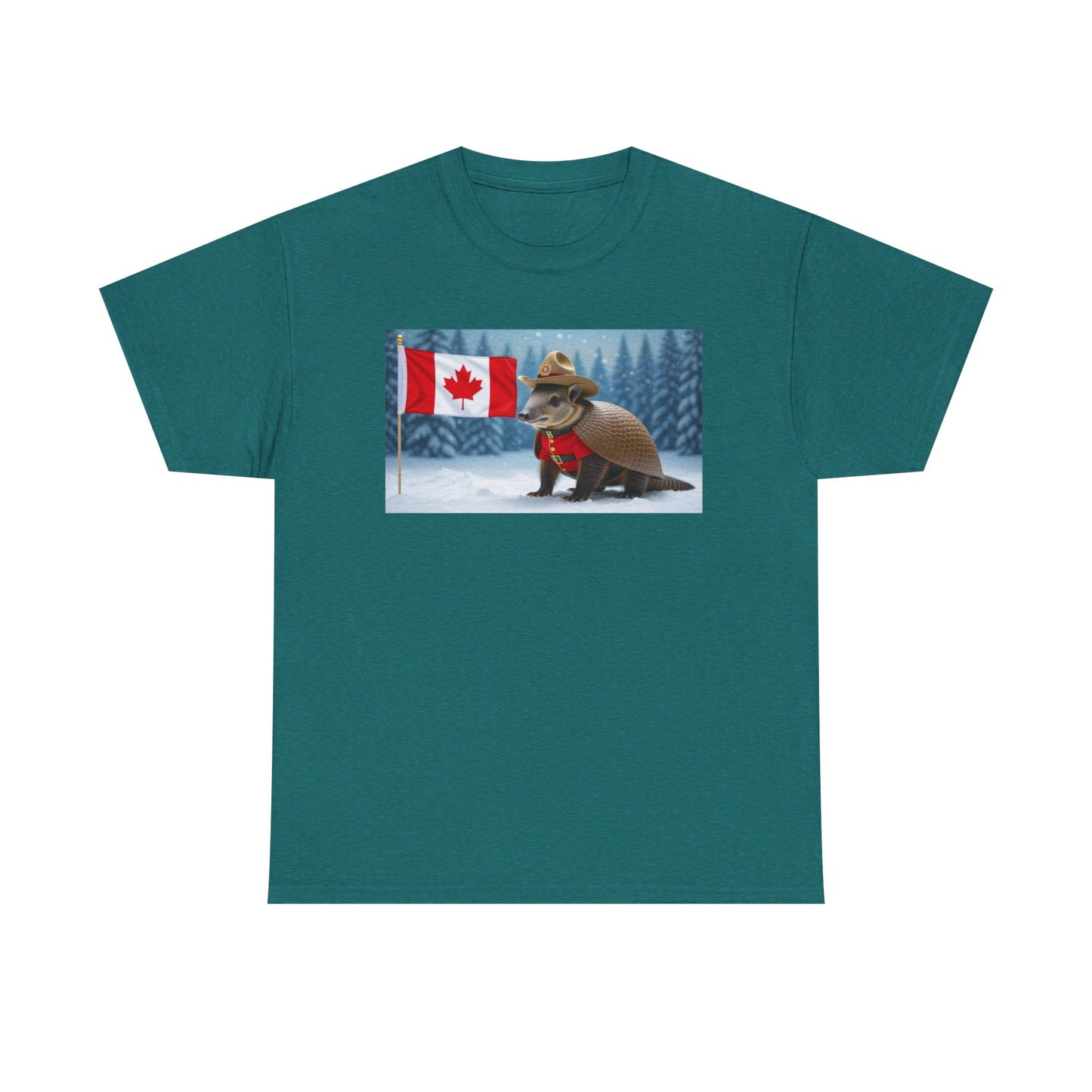 Armadillo Canadian Flag Tee | Funny Animal Shirt | Unisex Graphic Tee | Canada Day Gift