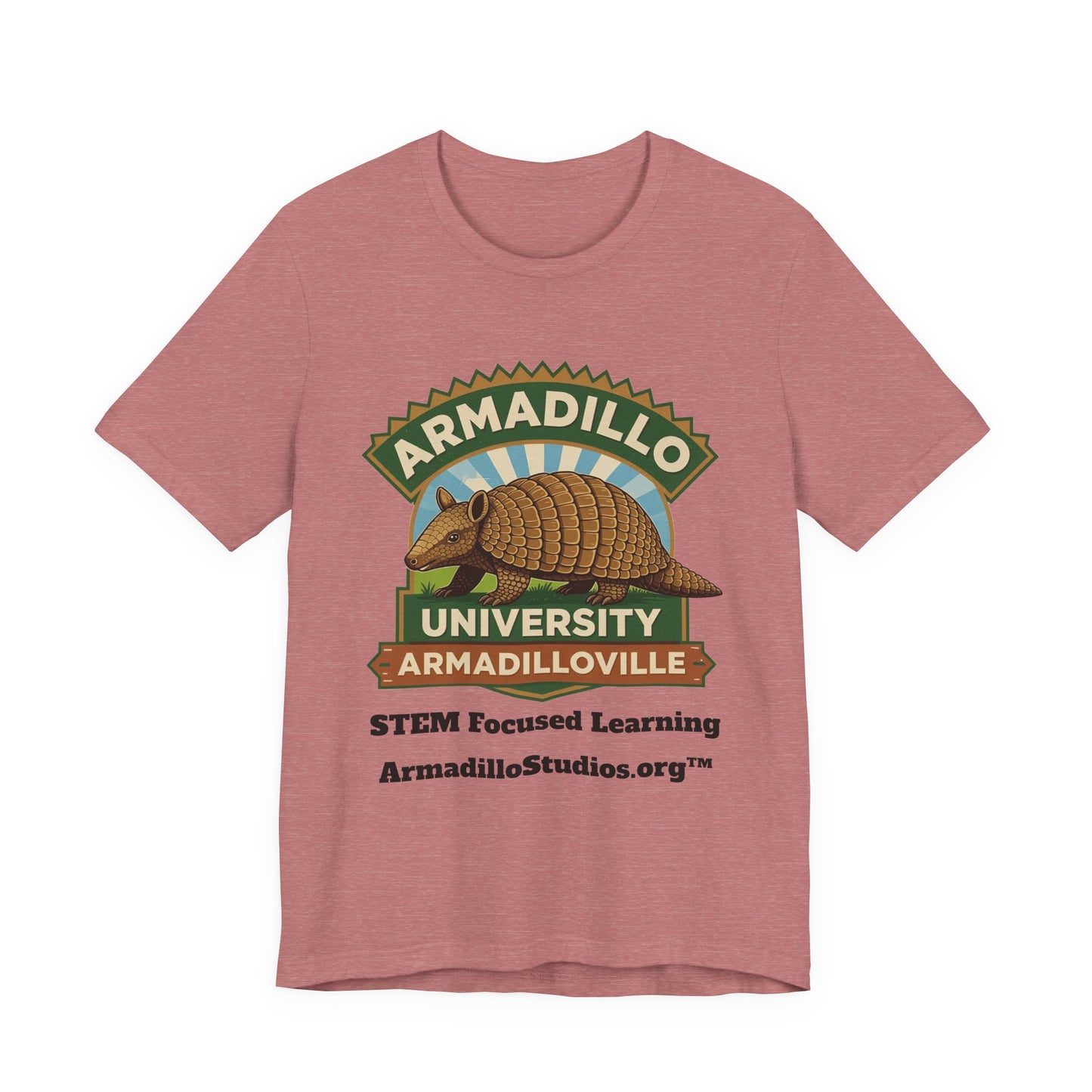 Armadillo University Classic Tee | Premium Bella+Canvas 3001 | ArmadilloStudios.org™