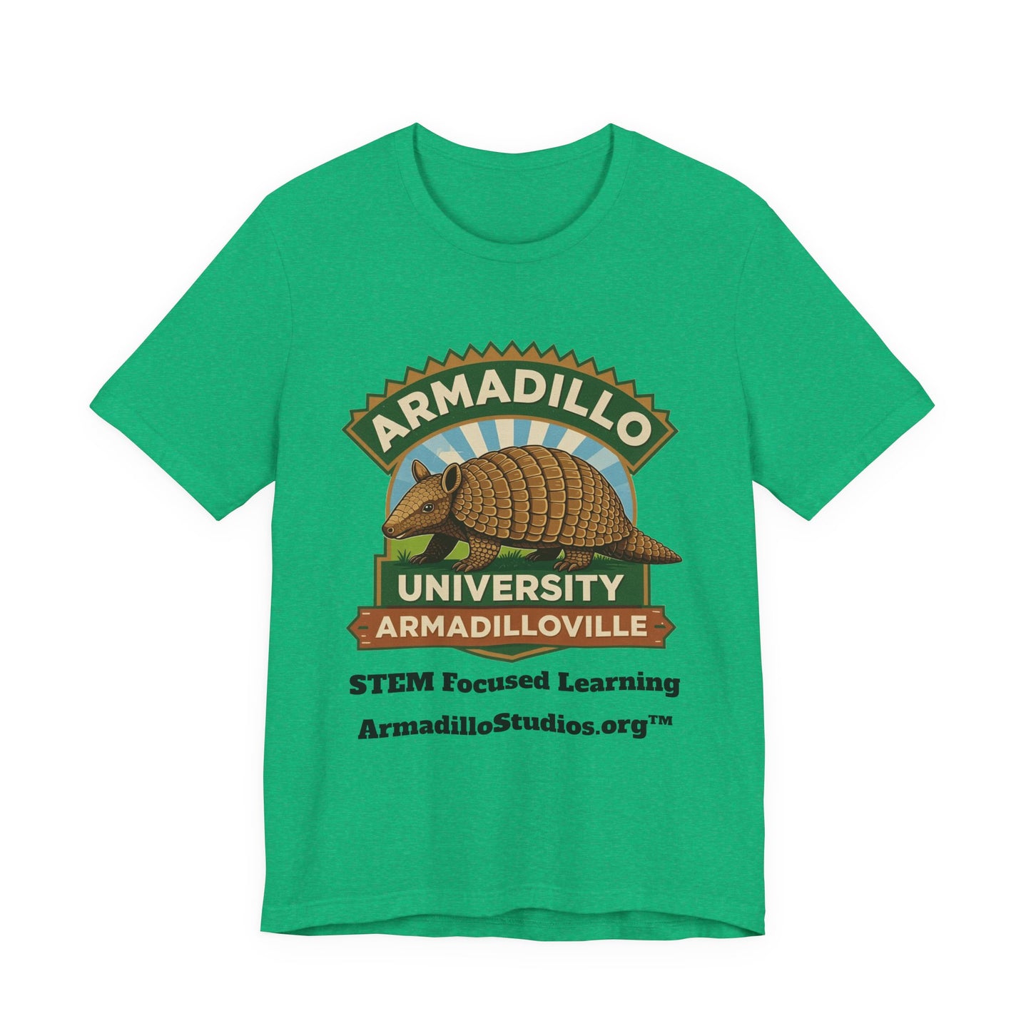 Armadillo University Classic Tee | Premium Bella+Canvas 3001 | ArmadilloStudios.org™