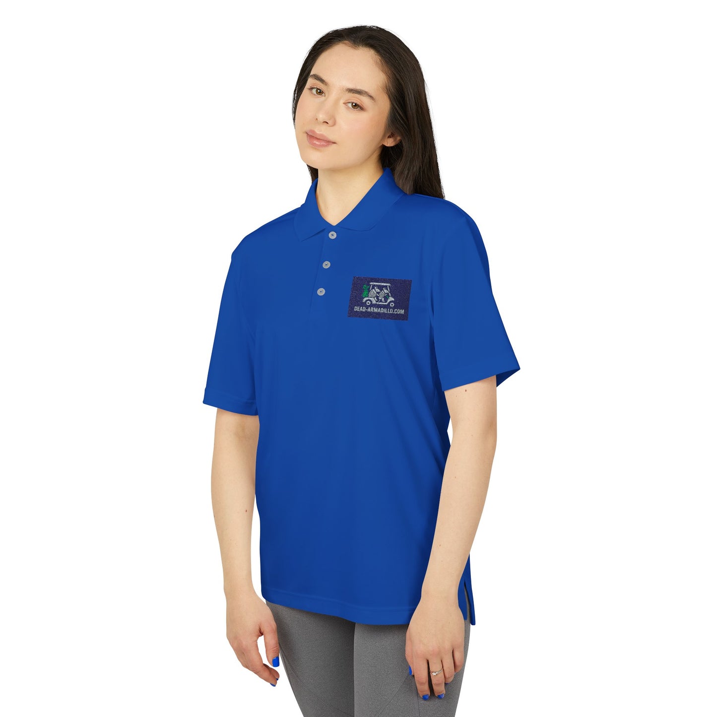 Polo Shirt - Armadillo Themed | Custom Embroidered Adidas | Unisex Golf Polo |