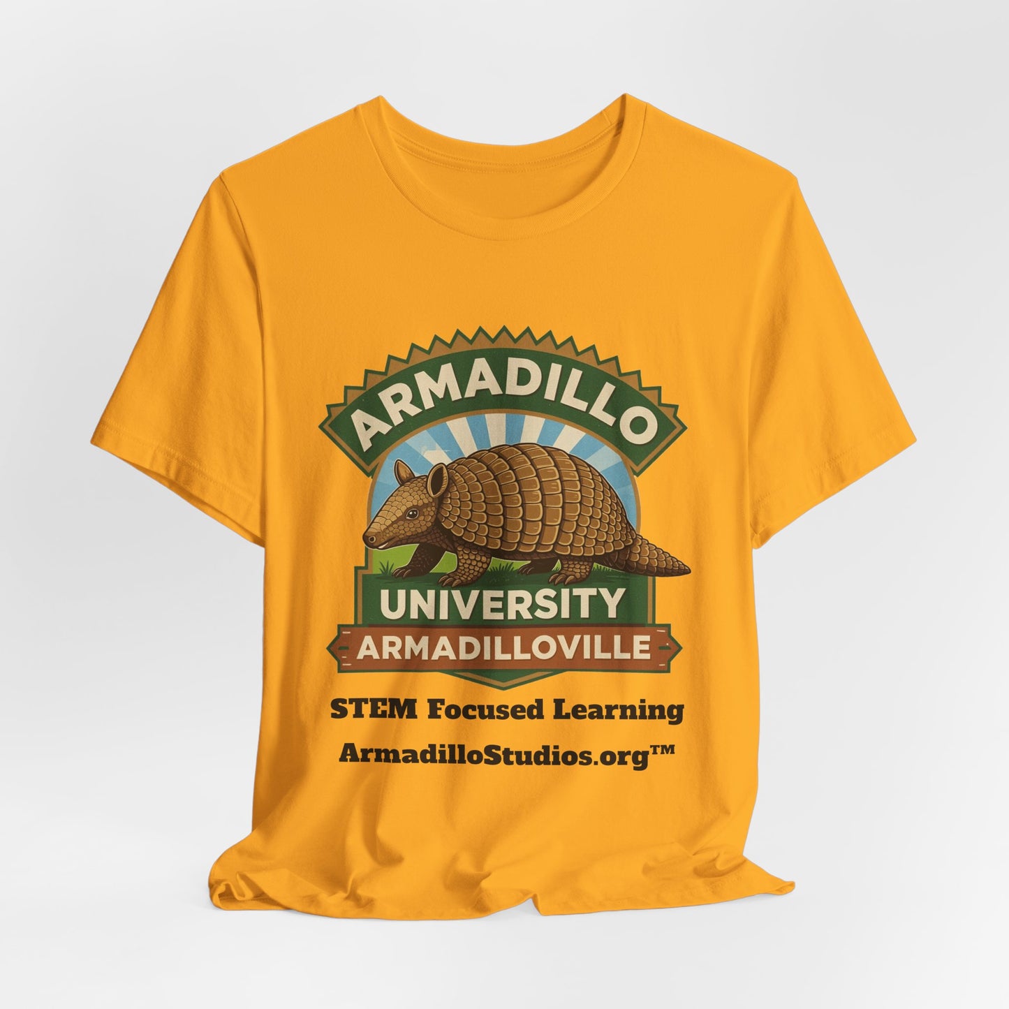 Armadillo University Classic Tee | Premium Bella+Canvas 3001 | ArmadilloStudios.org™
