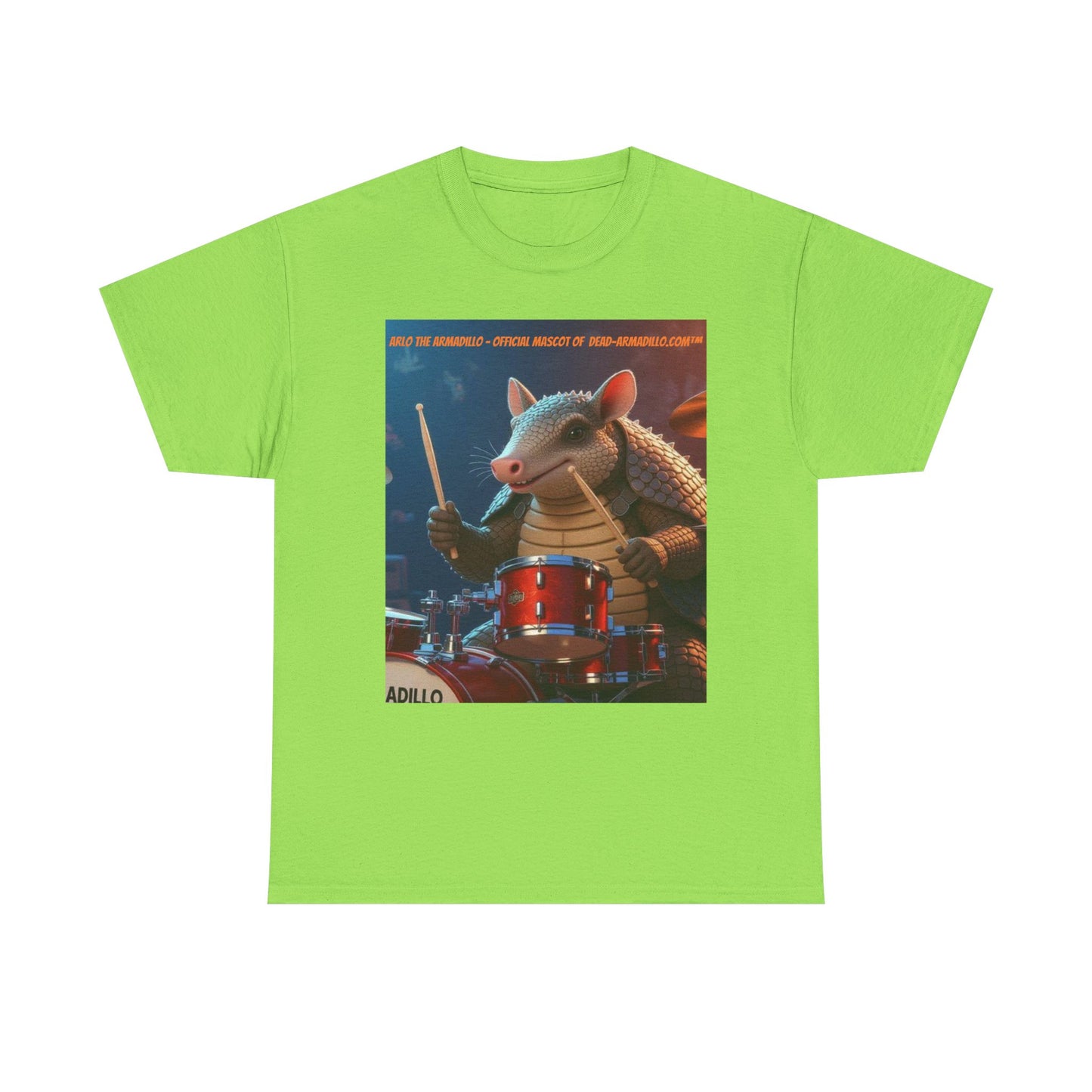 Arlo the Drumming Armadillo | Official Business Mascot | T-Shirt