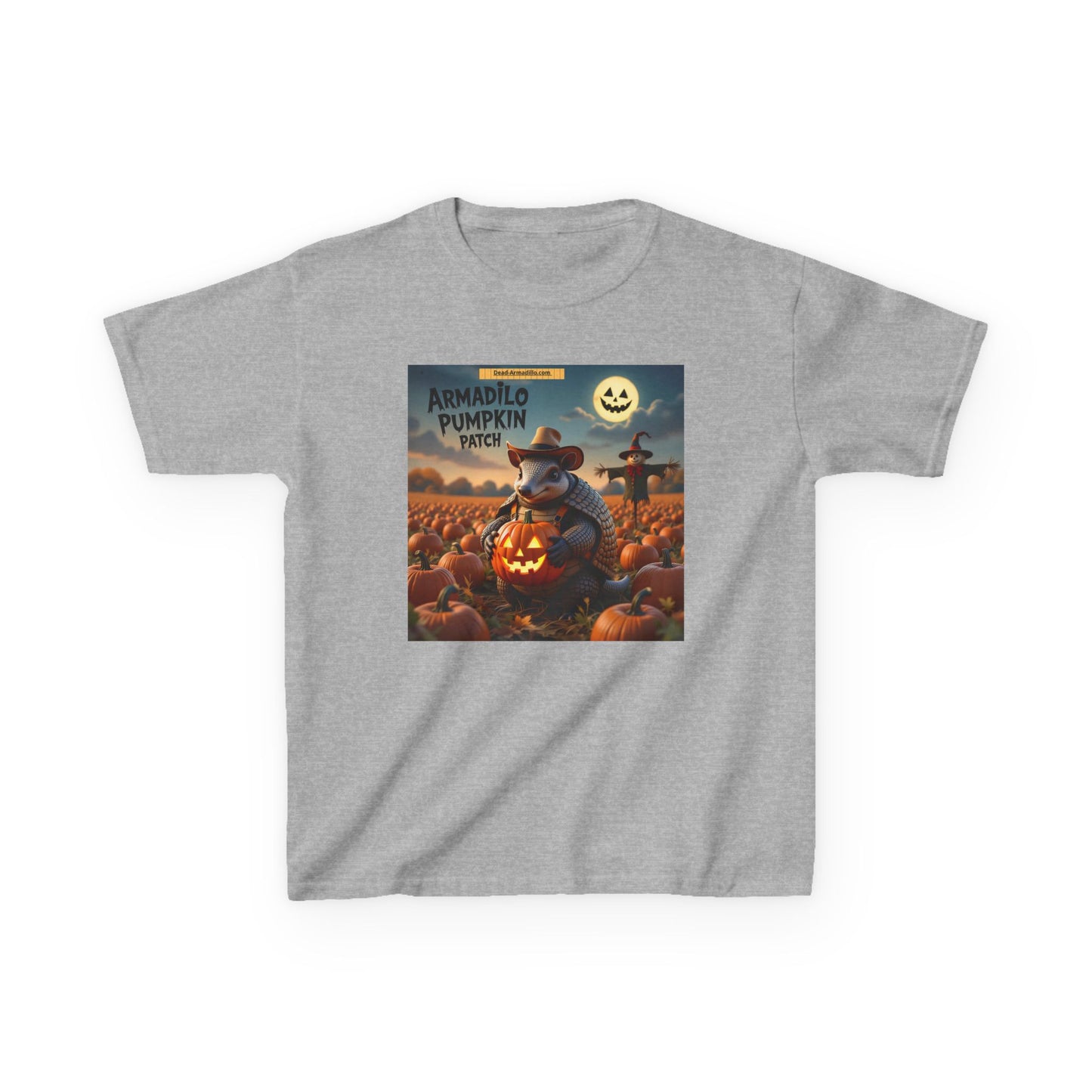 "Halloween Armadillo Pumpkin Kids Tee | Halloween Shirt | Kids Spooky Tee | Fall Clothing | Halloween Costume Shirt"