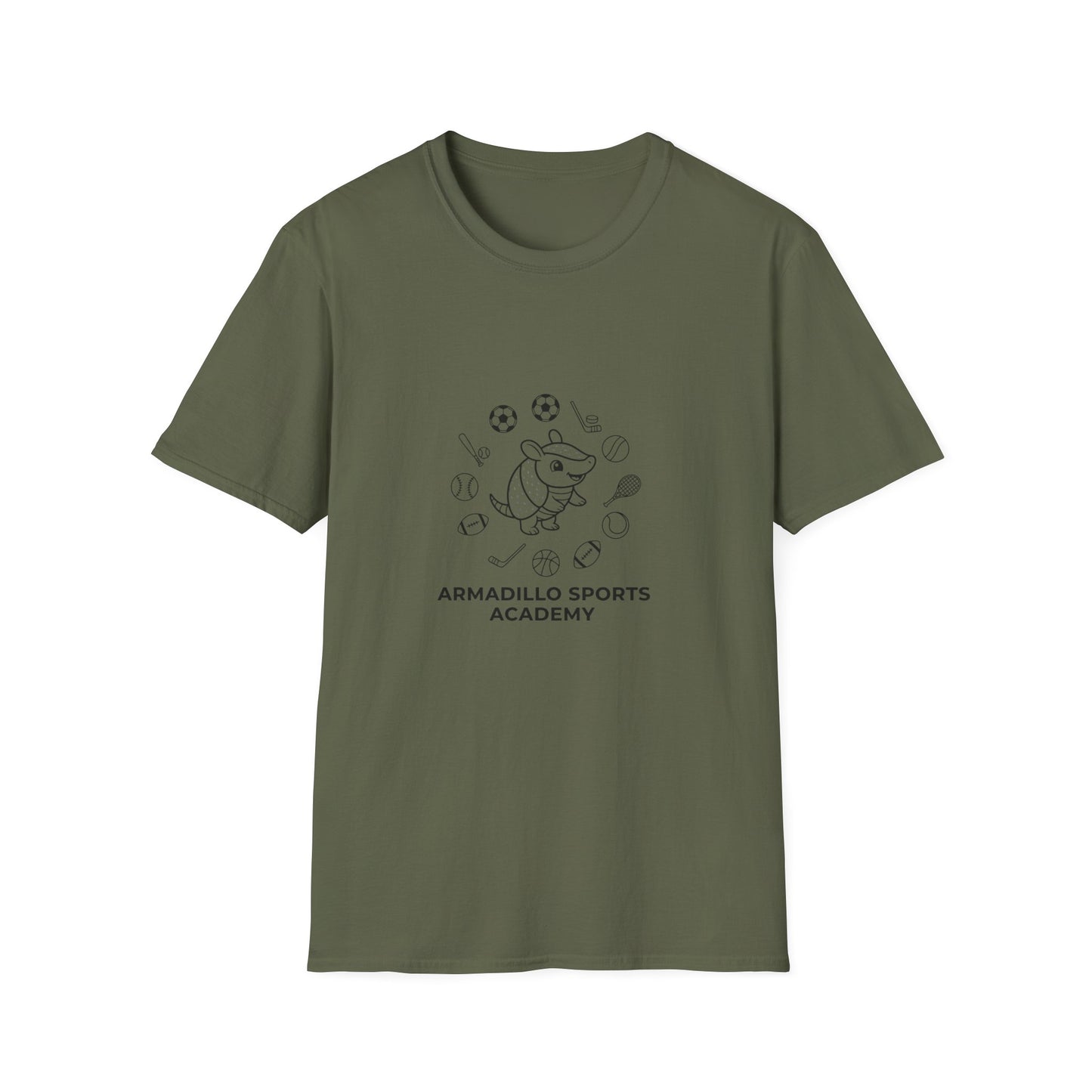 Armadillo Sports Academy T-Shirt — Unisex Adult Sports Team Tee