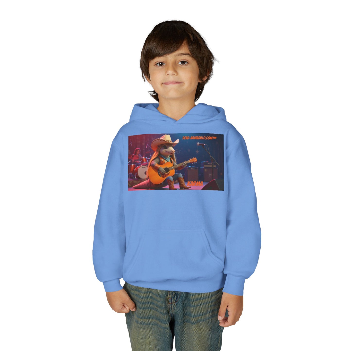 Sudadera con capucha de polar personalizada | creada por Dead-Armadillo.com™ | Unisex, peso medio | Talla infantil | Sudadera con capucha de polar suave