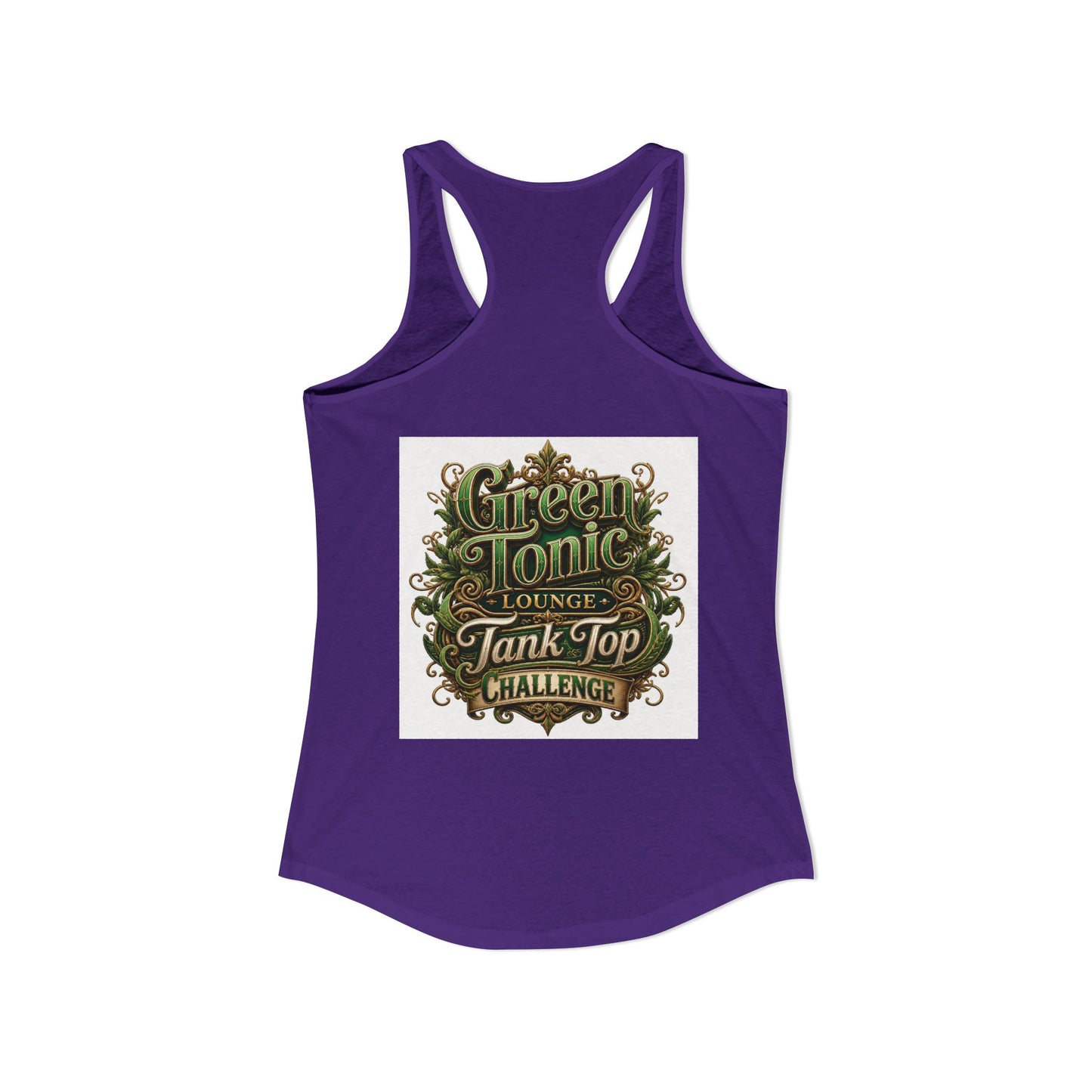 Women's 2-Sided Green Tonic Lounge | Racerback Tank |Dead-Armadillo™