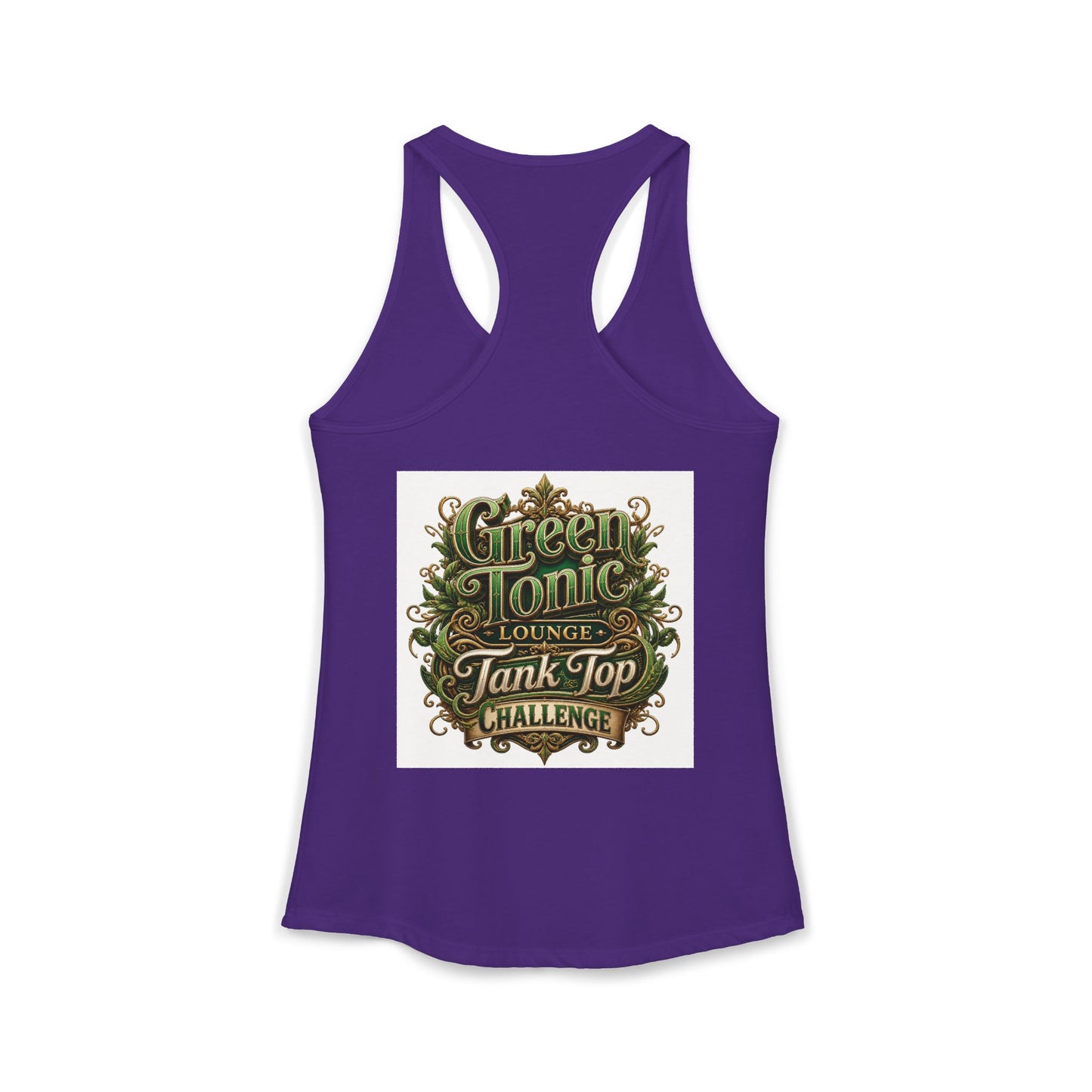 Women's 2-Sided Green Tonic Lounge | Racerback Tank |Dead-Armadillo™