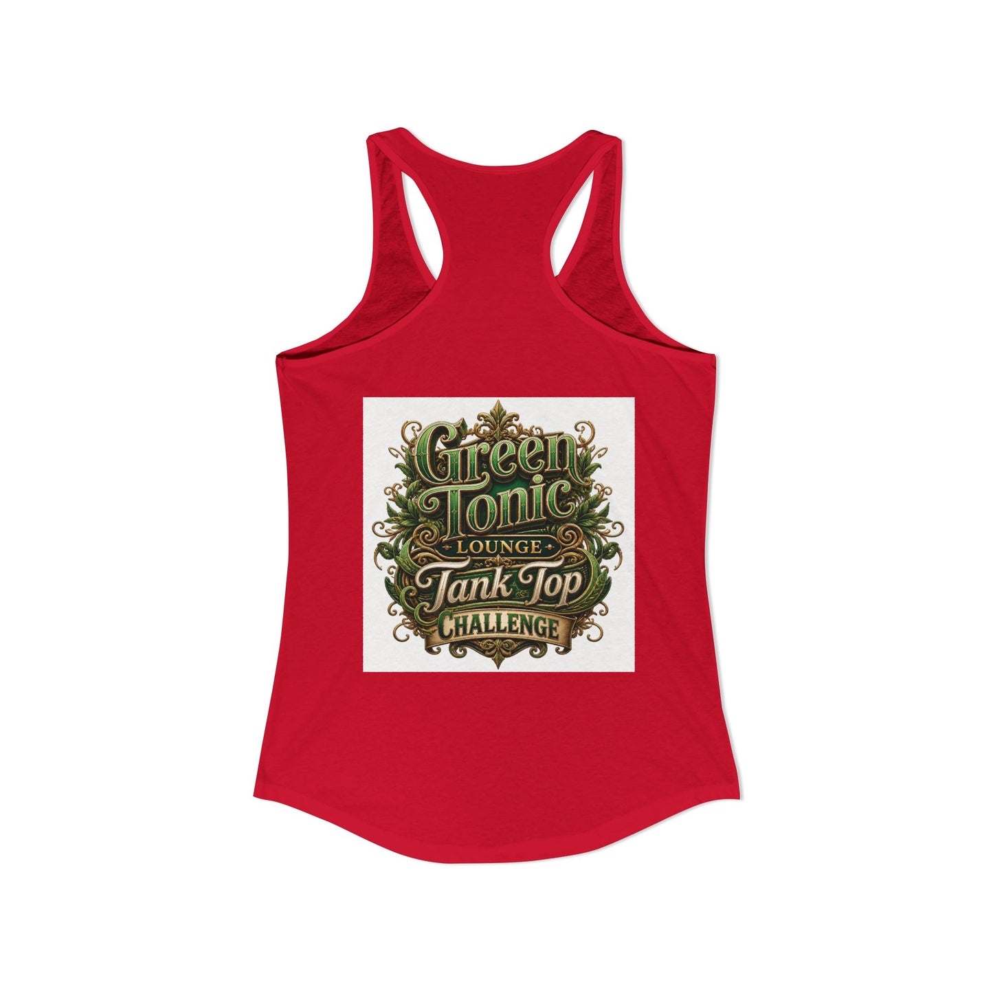 Women's 2-Sided Green Tonic Lounge | Racerback Tank |Dead-Armadillo™