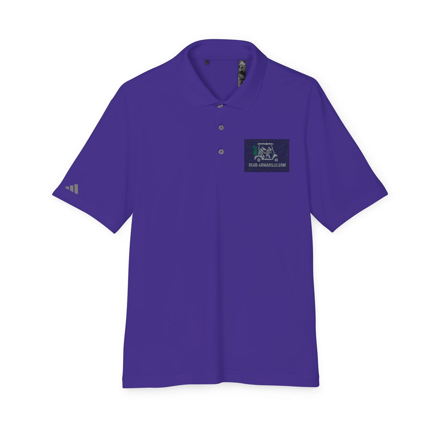 Polo Shirt - Armadillo Themed | Custom Embroidered Adidas | Unisex Golf Polo |