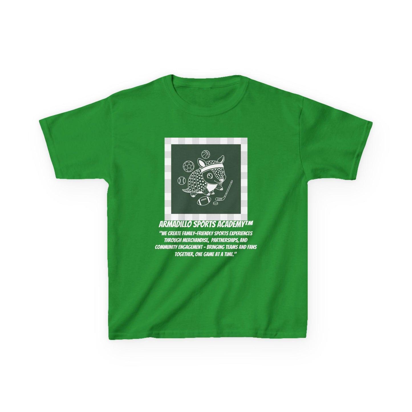Kids Tee | Armadillo Sports Academy | Youth T-Shirt | Learn your Sport