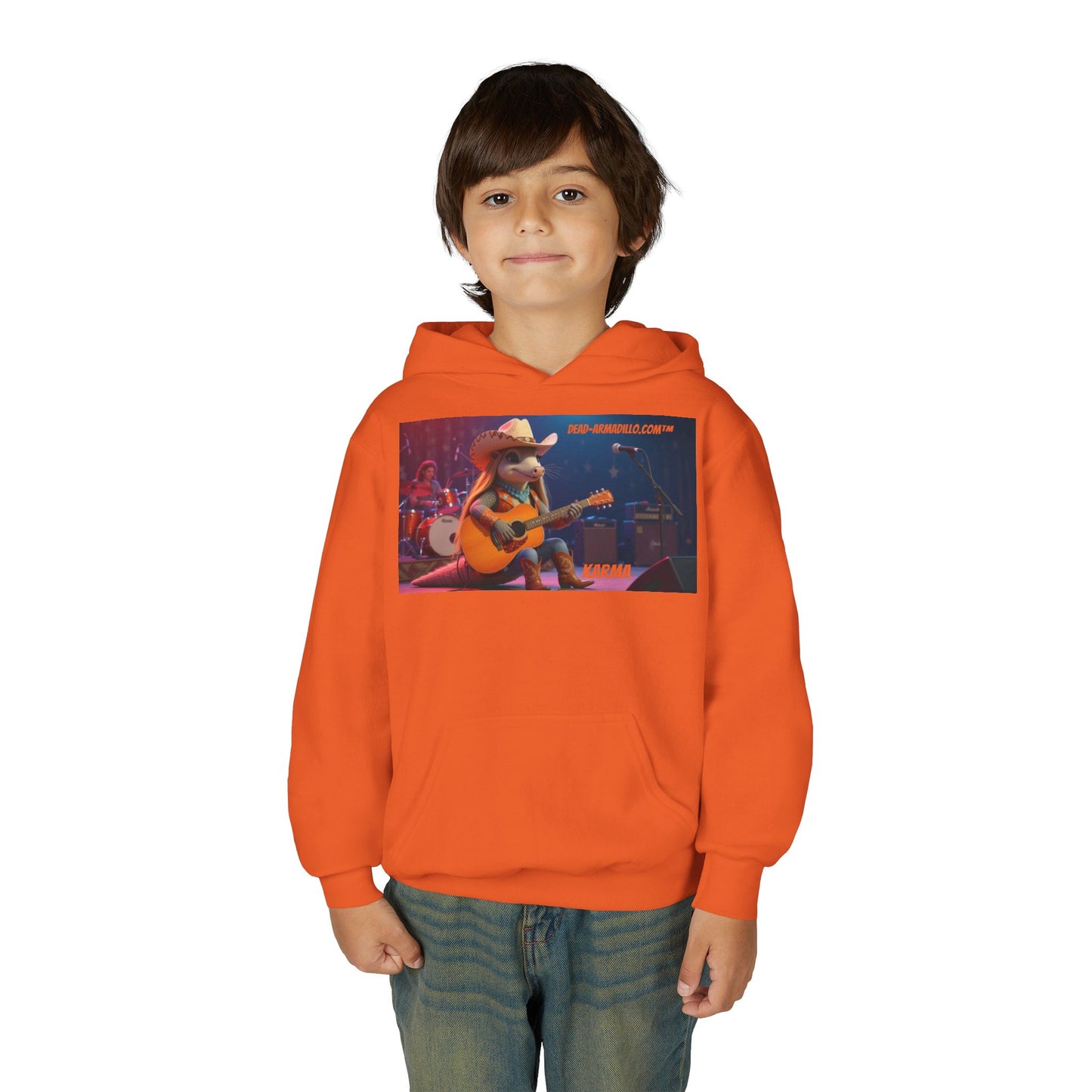 Sudadera con capucha de polar personalizada | creada por Dead-Armadillo.com™ | Unisex, peso medio | Talla infantil | Sudadera con capucha de polar suave
