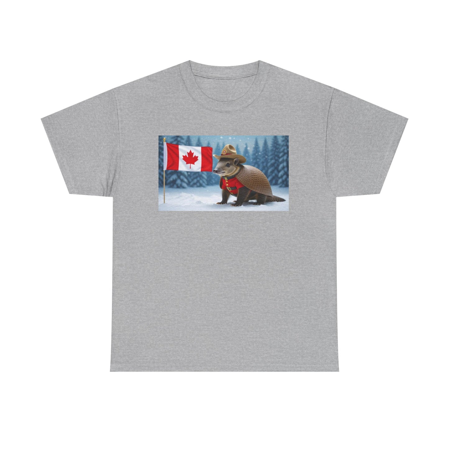 Armadillo Canadian Flag Tee | Funny Animal Shirt | Unisex Graphic Tee | Canada Day Gift