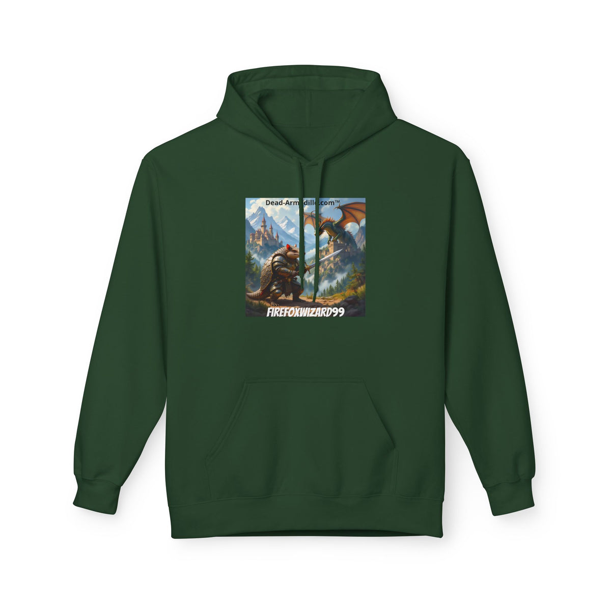 Arlo the Armadillo Dragon Slayer Hoodie — Personalized with Your Gamer Name